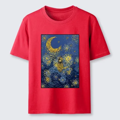 Tokyo-Tiger Van Gogh Vibes With Sunflower Boat Classic T-Shirt