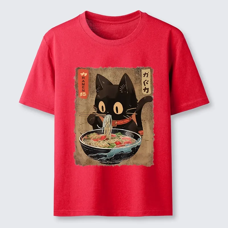Tokyo-Tiger Ramen Cat Living Its Best Life Classic T-Shirt