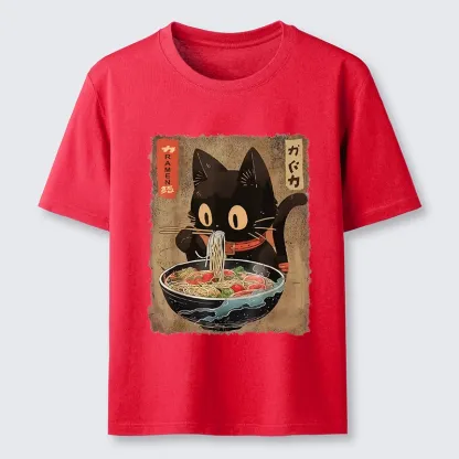 Tokyo-Tiger Ramen Cat Living Its Best Life Classic T-Shirt