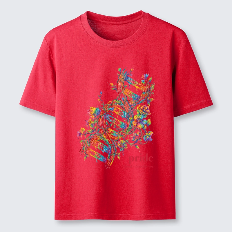 Tokyo-Tiger Floral Rainbow DNA Full Of Pride Spirit Classic T-Shirt