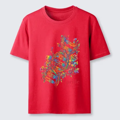 Tokyo-Tiger Floral Rainbow DNA Full Of Pride Spirit Classic T-Shirt