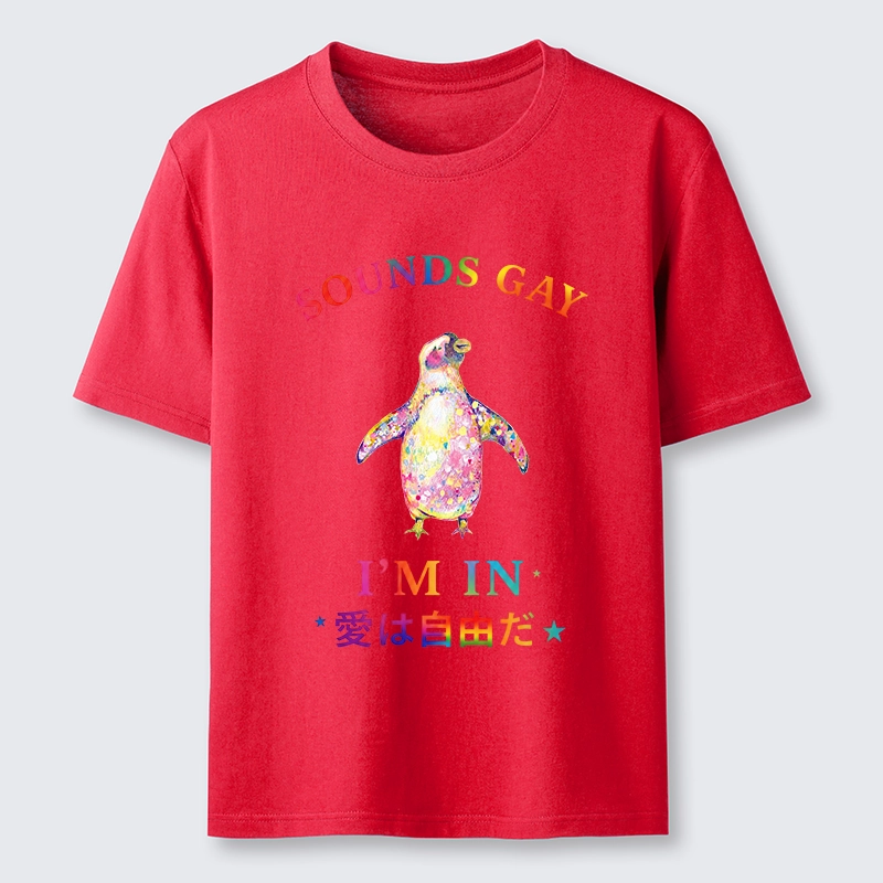 Tokyo-Tiger Colorful Penguin Stands For Free Love Classic T-Shirt