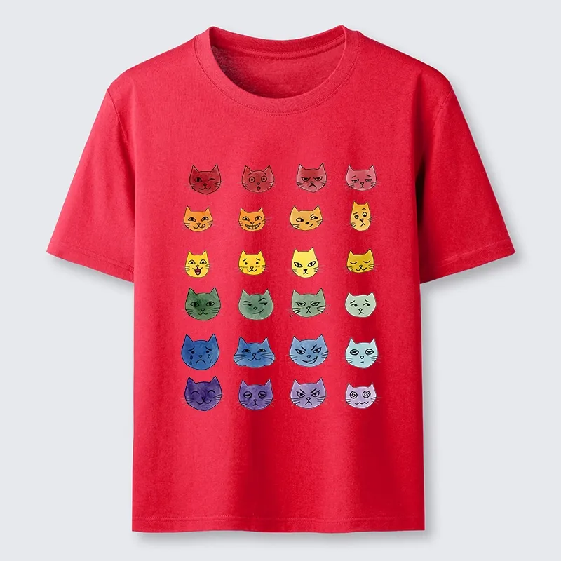 Tokyo-Tiger Watercolor Rainbow Cat Classic T-Shirt