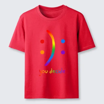 Tokyo-Tiger Colorful Rainbow Smile You Decide Classic T-Shirt
