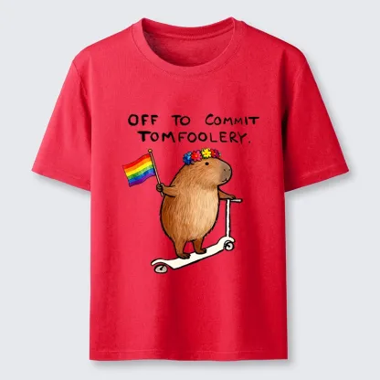 Tokyo-Tiger Pride Capybara On Scooter Meme Classic T-Shirt