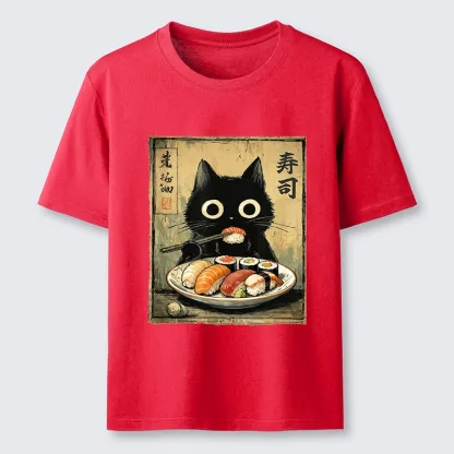 Tokyo-Tiger Vintage Japanese Sushi Cat Classic T-Shirt