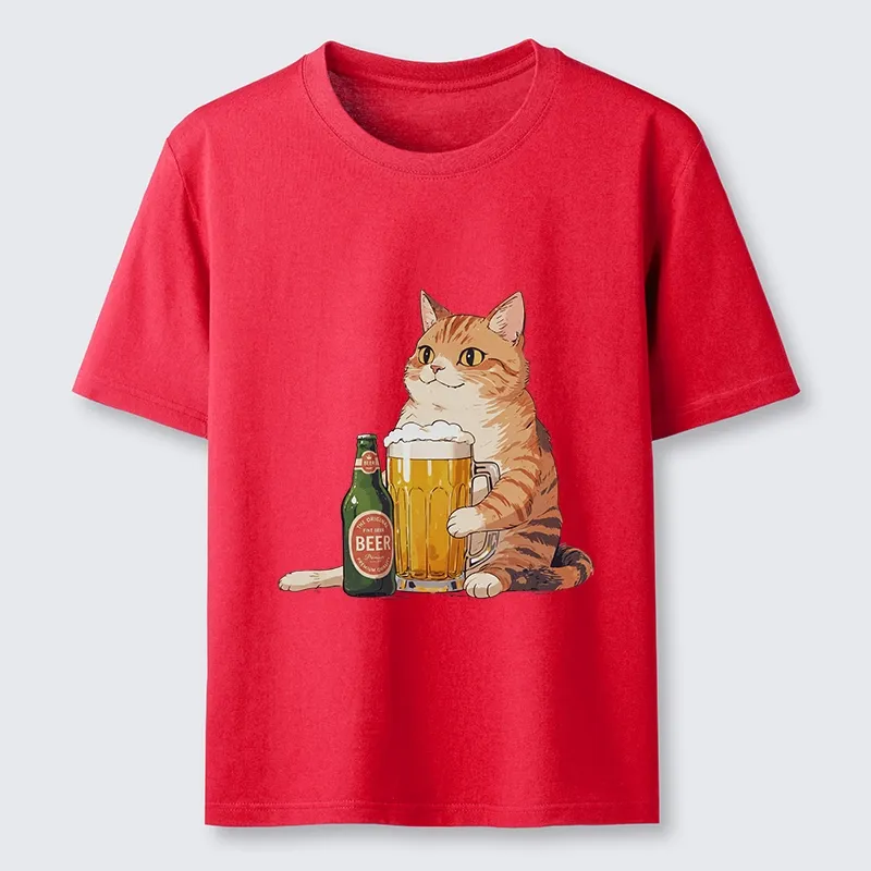 Tokyo-Tiger Funny Beer Cat After Work Classic T-Shirt