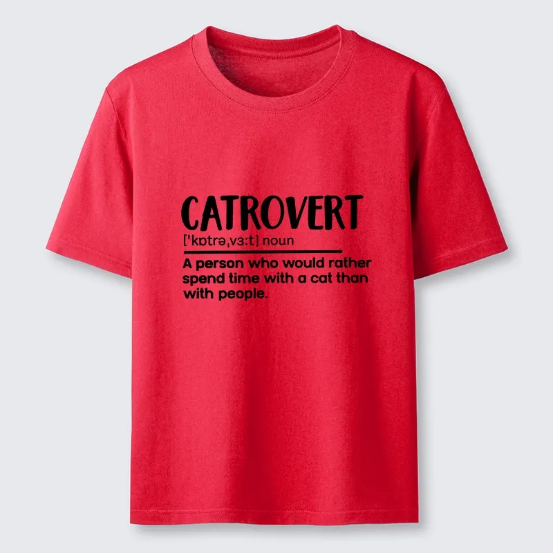 Tokyo-Tiger Catrovert Love Cats Not People Classic T-Shirt