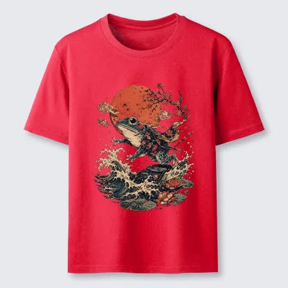 Tokyo-Tiger Cool Japanese Style Frog Saving The World Classic T-Shirt
