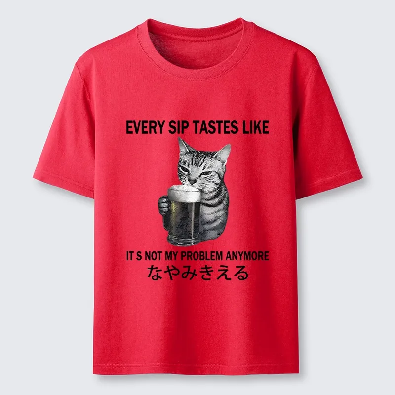 Tokyo-Tiger Chill Beer Cat Relax Graphic Classic T-Shirt
