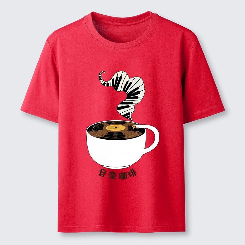 Tokyo-Tiger Piano Smoke Rises From Coffee Mug Classic T-Shirt