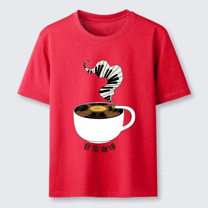 Tokyo-Tiger Piano Smoke Rises From Coffee Mug Classic T-Shirt