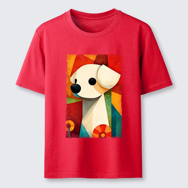 Tokyo-Tiger Retro Abstract Color Block Puppy Art Classic T-Shirt Sale