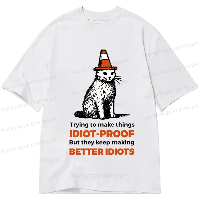 Tokyo-Tiger Stupid Cat Classic T-Shirt