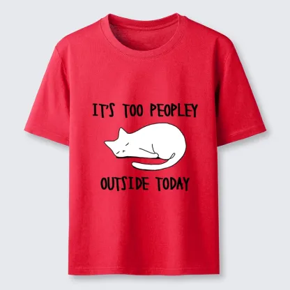 Tokyo-Tiger Funny Meme Quiet Lazy Cat Minimal Line Art Classic T-Shirt