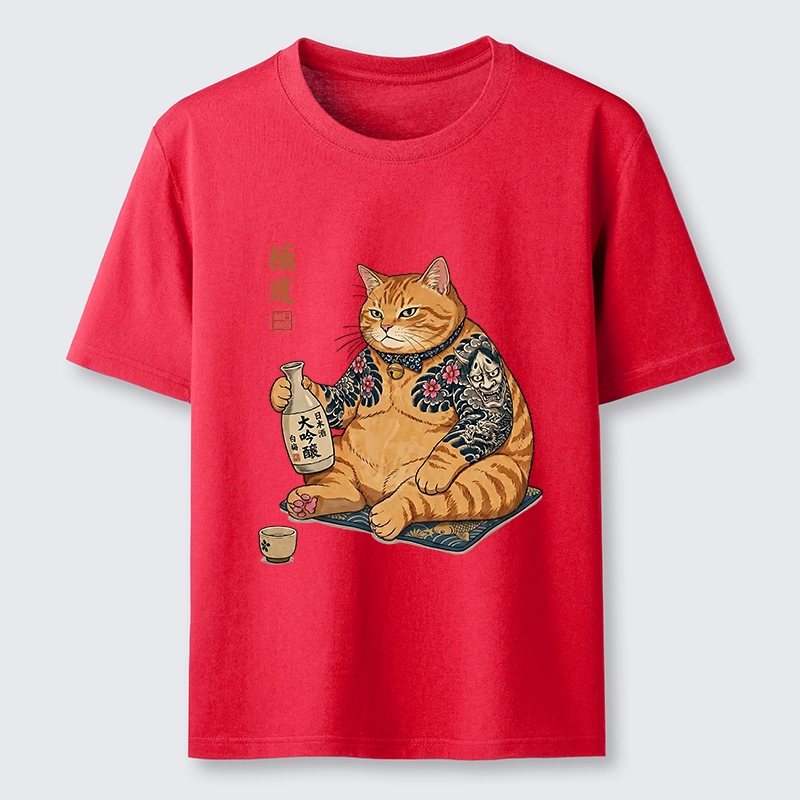 Tokyo-Tiger Traditional Japanese Cat Sake Classic T-Shirt
