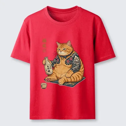 Tokyo-Tiger Traditional Japanese Cat Sake Classic T-Shirt