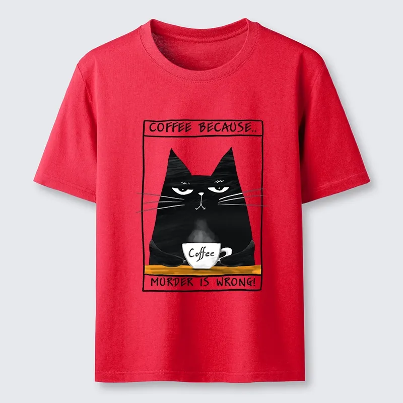 Tokyo-Tiger Moody Black Cat Coffee Need Vibe Classic T-Shirt