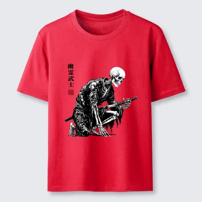 Tokyo-Tiger Vintage Dark Ghost Samurai Sketch Classic T-Shirt