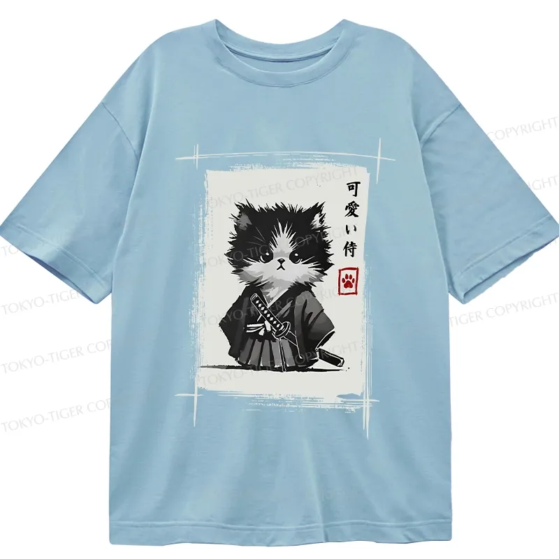 Tokyo-Tiger Kitten Samurai Classic T-Shirt
