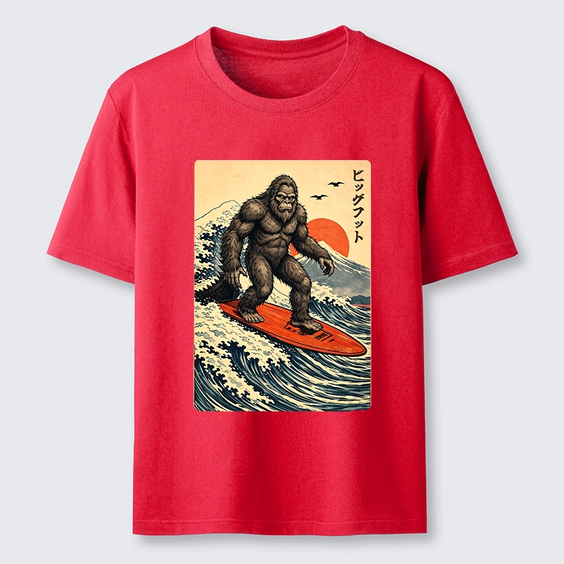 Tokyo-Tiger Myth Beast Surf Fuji Mountain Wave Art Classic T-Shirt