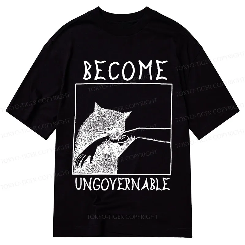 Tokyo-Tiger Cat Biting Arm Classic T-Shirt