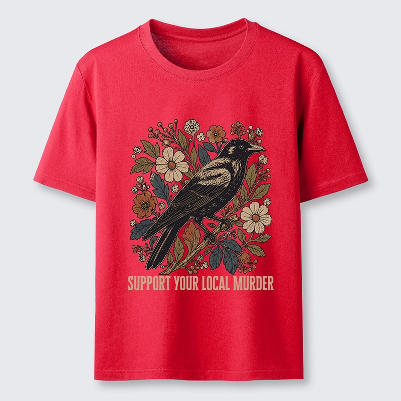 Tokyo-Tiger Floral Crow Vintage Funny Meme Print Classic T-Shirt