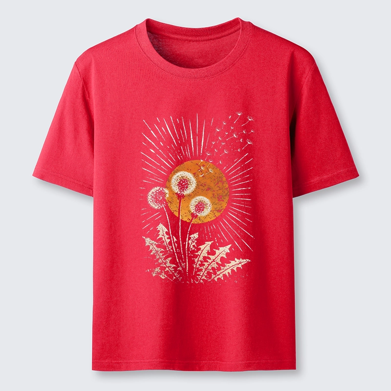 Tokyo-Tiger Calm Sunset Dandelion Graphic Classic T-Shirt