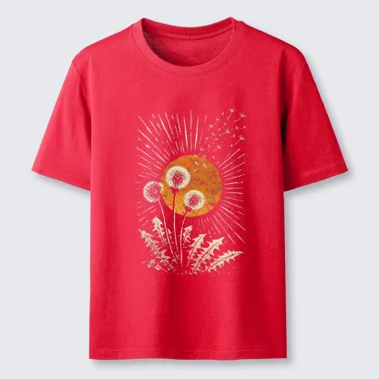 Tokyo-Tiger Calm Sunset Dandelion Graphic Classic T-Shirt