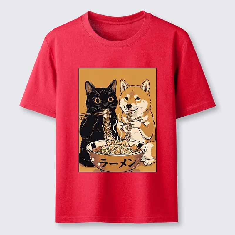 Tokyo-Tiger Funny Meme Cat Shiba Noodle Lovers Classic T-Shirt