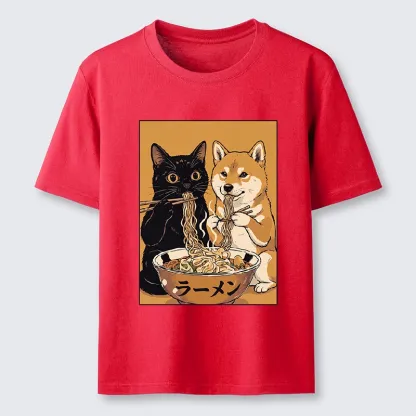 Tokyo-Tiger Funny Meme Cat Shiba Noodle Lovers Classic T-Shirt