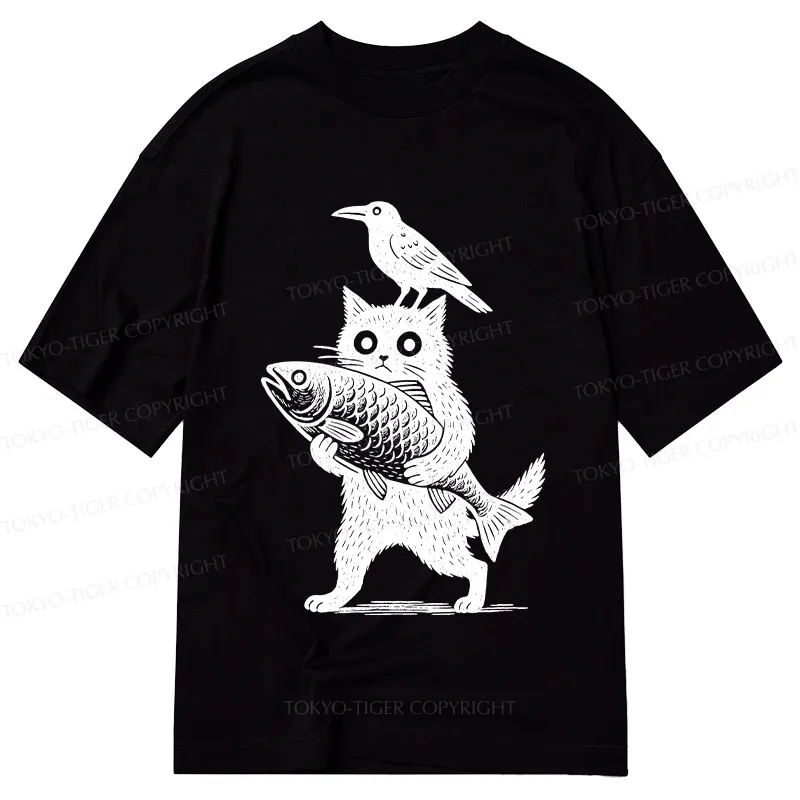 Tokyo-Tiger Black Animals Funny Classic T-Shirt