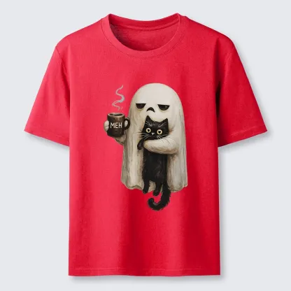 Tokyo-Tiger Ghost Cat Coffee Mood Classic T-Shirt