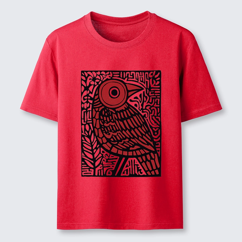 Tokyo-Tiger Retro Woodblock Bird Classic T-Shirt