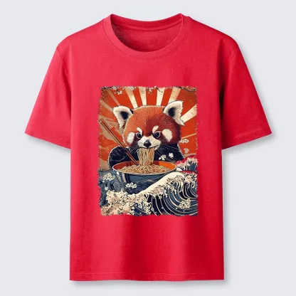 Tokyo-Tiger Red Panda Noodle Fun Classic T-Shirt