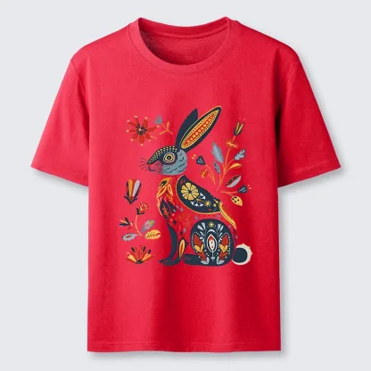 Tokyo-Tiger Folk Hare Bloom Classic T-Shirt