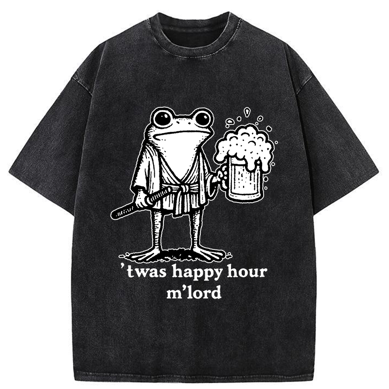 Tokyo-Tiger Happy Hour Frog Washed T-Shirt