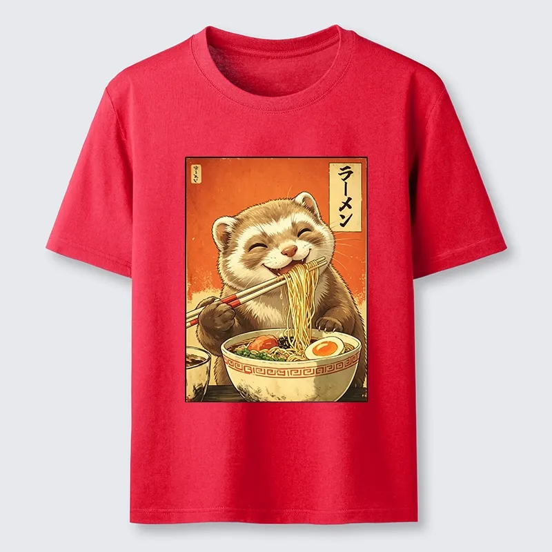 Tokyo-Tiger Otters Eating Delicious Ramen Classic T-Shirt Sale
