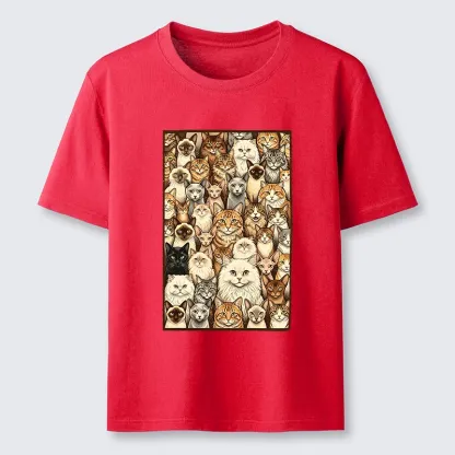 Tokyo-Tiger Many Cat Crew Classic T-Shirt