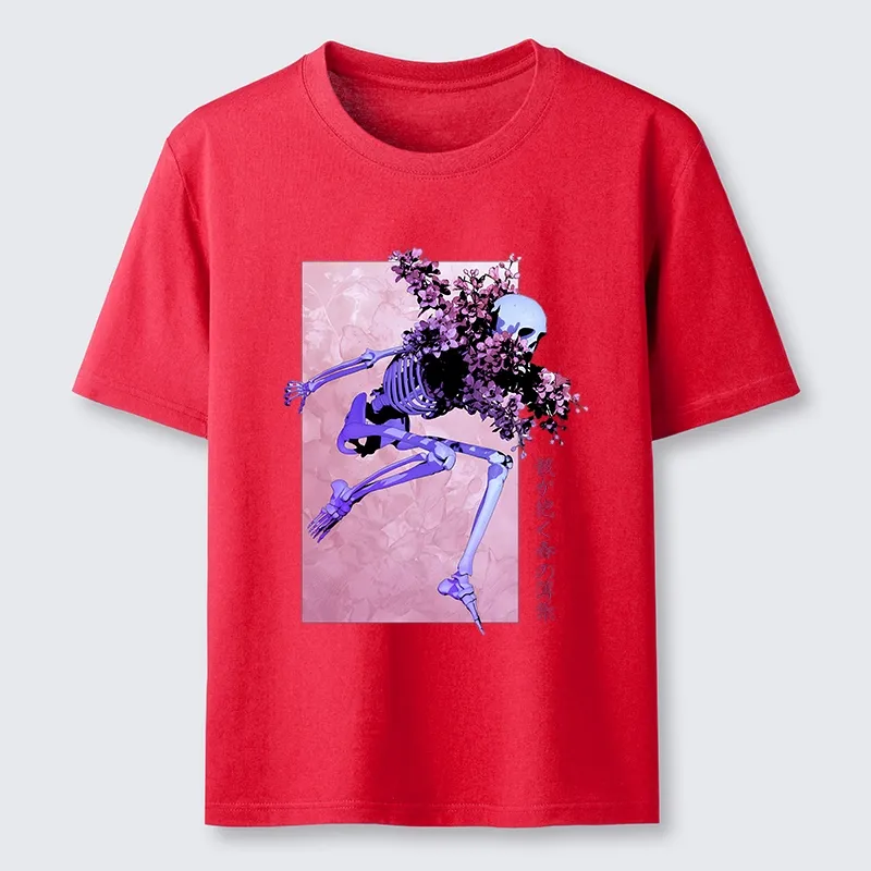 Tokyo-Tiger Dark Floral Bones Classic T-Shirt
