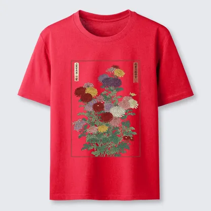 Tokyo-Tiger Traditional Bloom Print Classic T-Shirt