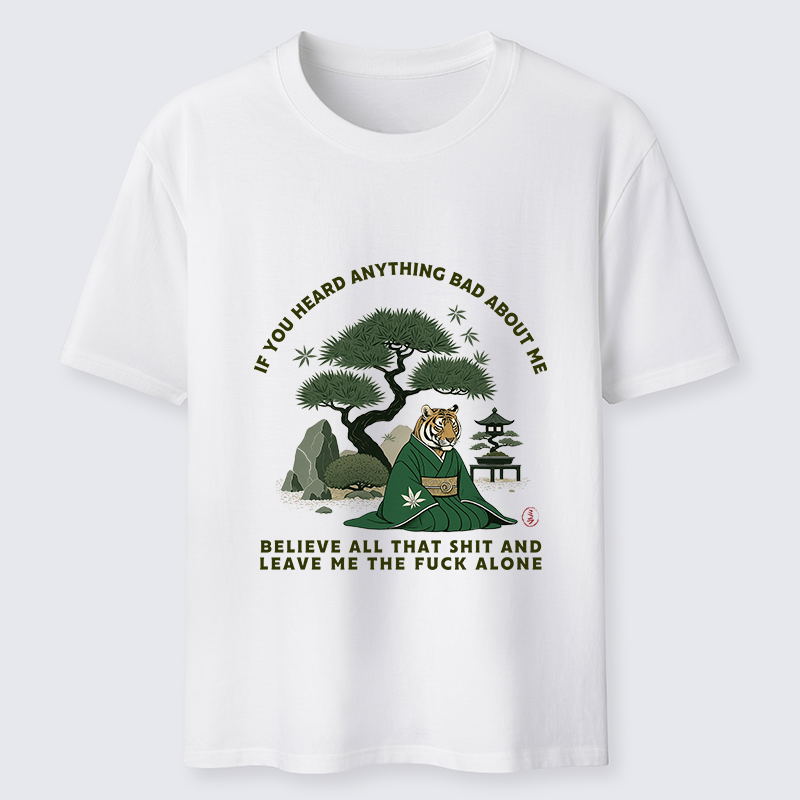 Tokyo-Tiger Funny Ukiyoe Tiger Samurai Zen Classic T-Shirt