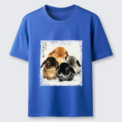 Tokyo-Tiger The Ink Wash Rabbit Is Watching You Classic T-Shirt