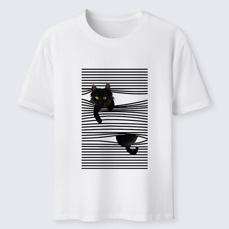 Tokyo-Tiger Cat Scratching Curtain Classic T-Shirt