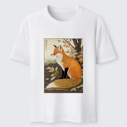 Tokyo-Tiger Ukiyo-e Fox Classic T-Shirt