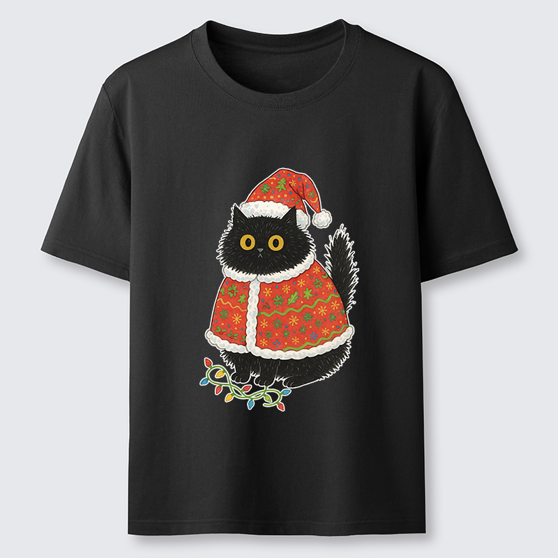 Tokyo-Tiger Cat Wearing Santa Hat Classic T-Shirt