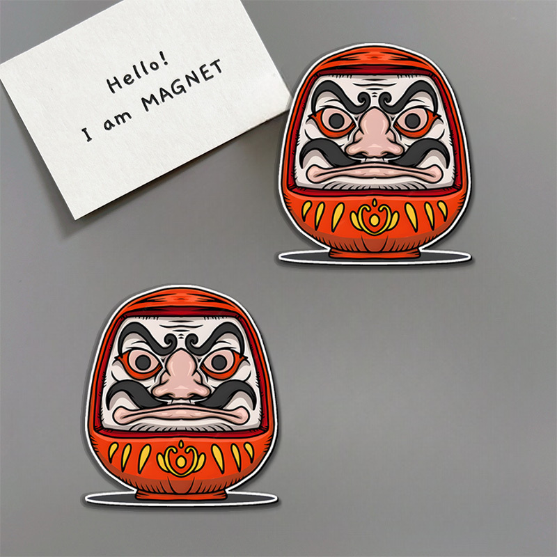 Tokyo-Tiger Japanese Daruma Doll Fridge Magnet