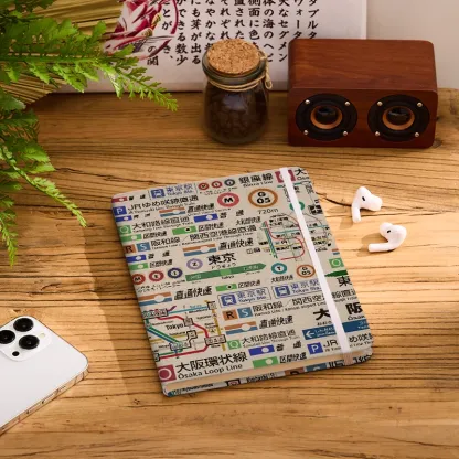 Tokyo-Tiger Tokyo Train Lines Notebook