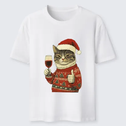 Tokyo-Tiger Christmas Cat Likes Classic T-Shirt