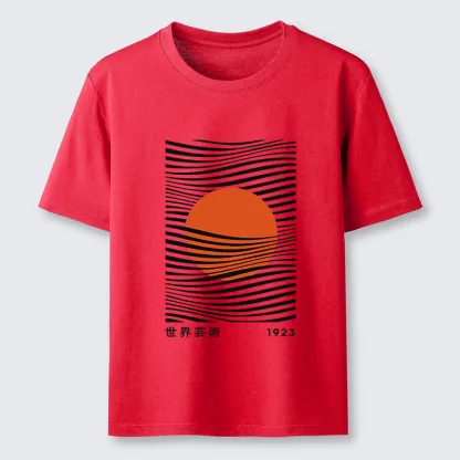 Tokyo-Tiger Minimalist Art Sun Classic T-Shirt